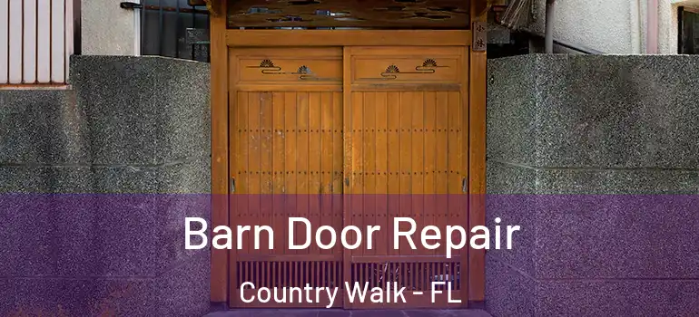 Barn Door Repair Country Walk - FL