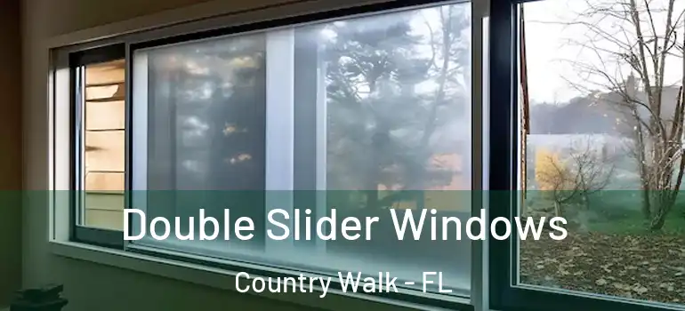 Double Slider Windows Country Walk - FL