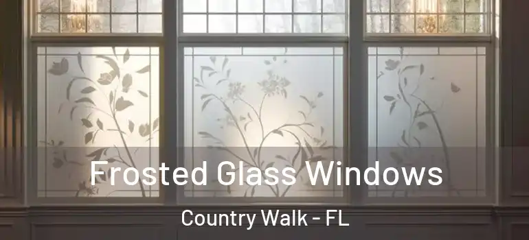 Frosted Glass Windows Country Walk - FL