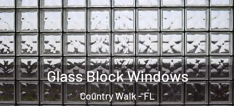 Glass Block Windows Country Walk - FL