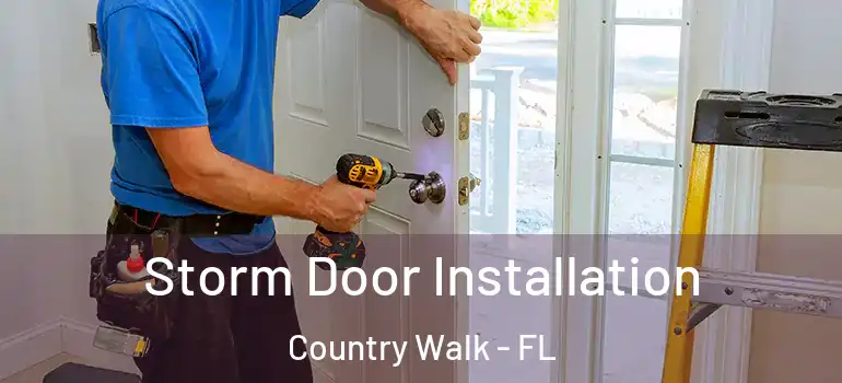 Storm Door Installation Country Walk - FL