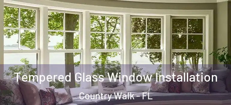 Tempered Glass Window Installation Country Walk - FL
