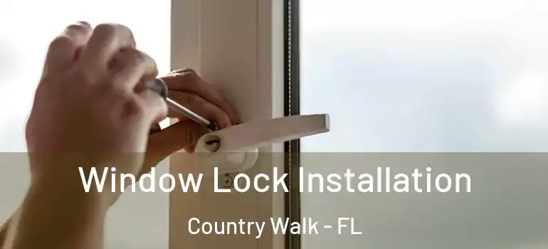 Window Lock Installation Country Walk - FL