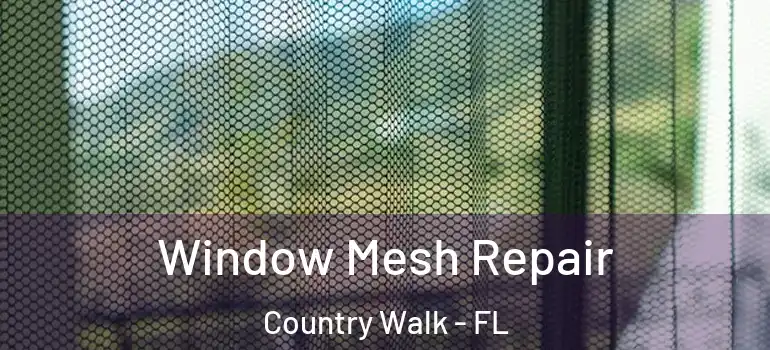 Window Mesh Repair Country Walk - FL